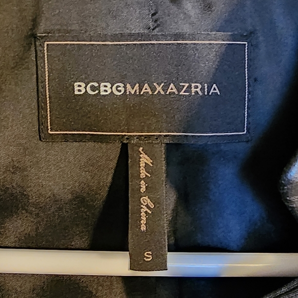 BCBG MAXAZRIA Barrett Zip-Peplum Black Blazer,  Size small - Picture 8 of 10